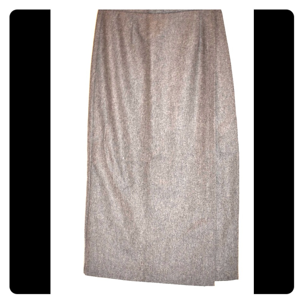 Requirements long wool gray skirt